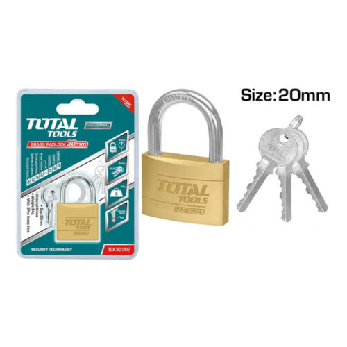 Total Heavy Duty Brass Padlock TLK32202