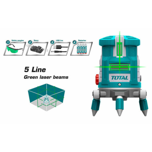 Total Self-Leveling Line Laser TLL305205 (Green laser beams)