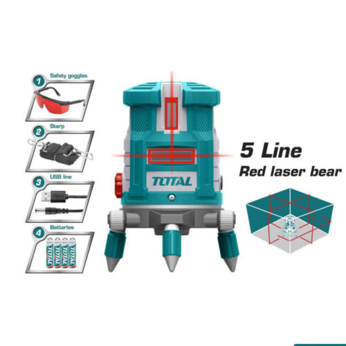 Total Self-Leveling Line Laser TLL306505 (Red laser beams)