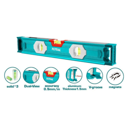 Total Spirit Level With Powerful Magnets TMT26056