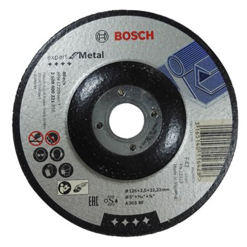 Bosch Expert Metal Grinding Disc A30SBF, 125X2.5X22.23MM 2.608.600.221