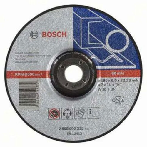 Bosch Expert Metal Grinding Disc A30TBF, 180X6.0X22.23MM 2.608.600.315