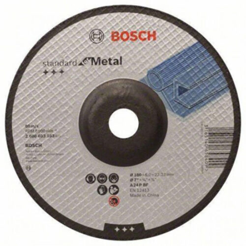 Bosch Standard Metal Grinding Disc 180X6.0X22MM 2.608.603.183