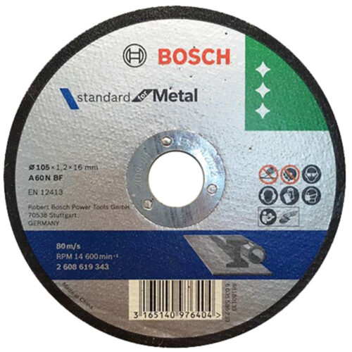 Bosch Standard Metal Cutting Disc 105X1.2X16MM 2.608.619.343