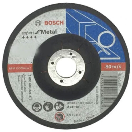 Bosch Standard Metal Grinding Disc 100X6.0X16MM 2.608.603.225