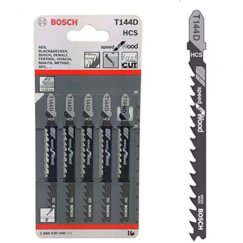 Bosch Jigsaw Blade T144D 5Pcs Set 2.608.630.040