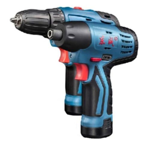 Dongcheng Cordless Kit Driver Drill 12V DCJZ10-10 and Impact Driver 12V DCPL02-8