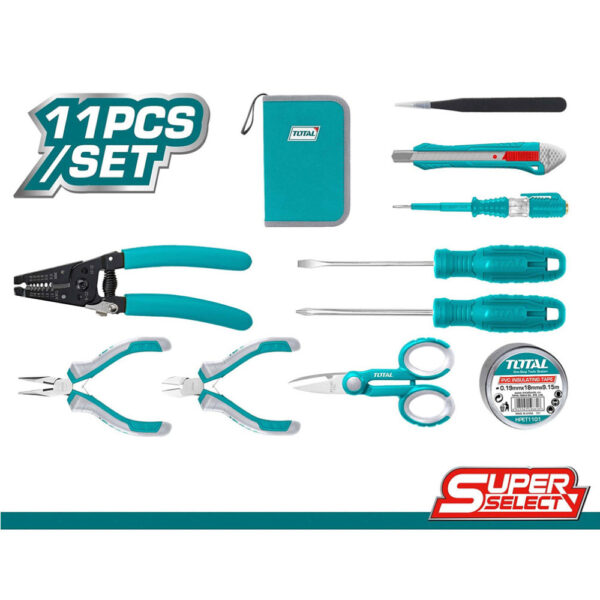 Total 11Pcs Electricians Tools Set TKETS0111