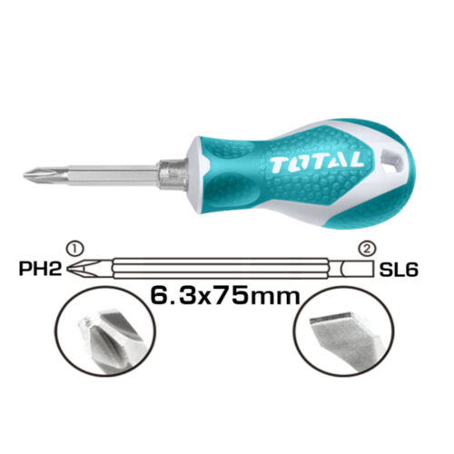 Total 2 IN 1 Screwdriver Set THT250216