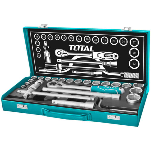 Total 24Pcs 1/2″ Socket Set THT141253