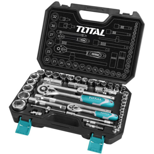 Total 44 Pcs 1/4″&1/2″ Socket Set THT421441