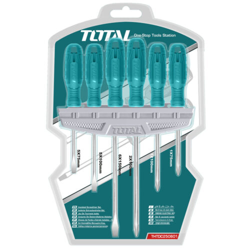 Total 6 Pcs Screwdriver Set THTDC250601