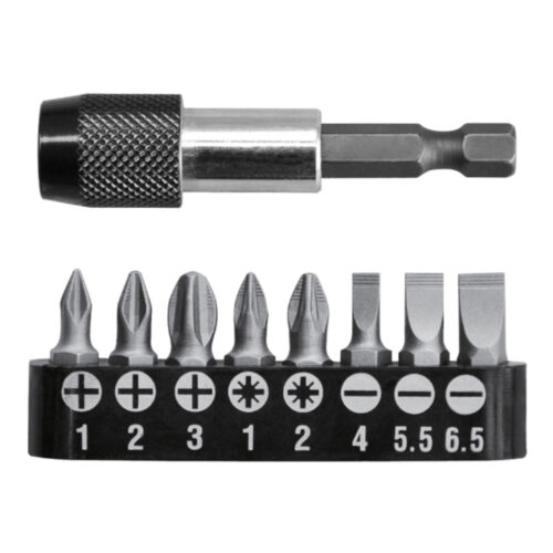 Total 9 Pcs Screwdriver Bits Set TACSD3091