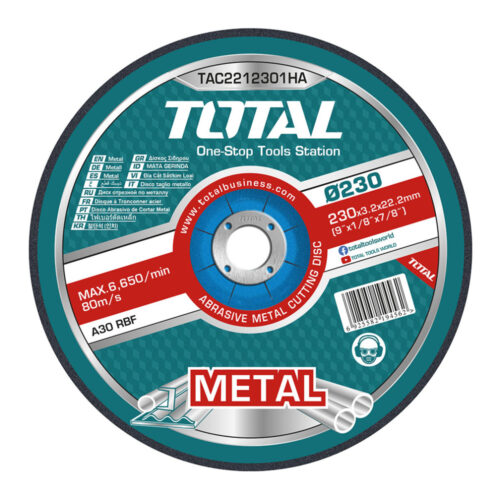 Total Abrasive Metal Cutting Disc TAC2212301HA