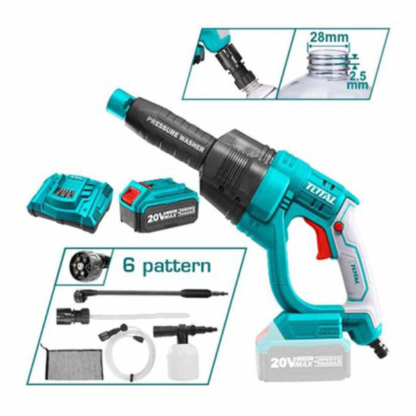 Total Cordless Lithium-Ion Pressure Washer TPWLI20084