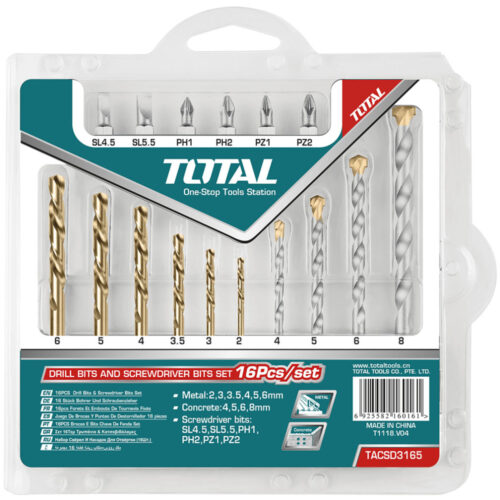 Total Drill Bits And Screwdriver Bits Set TACSD3165