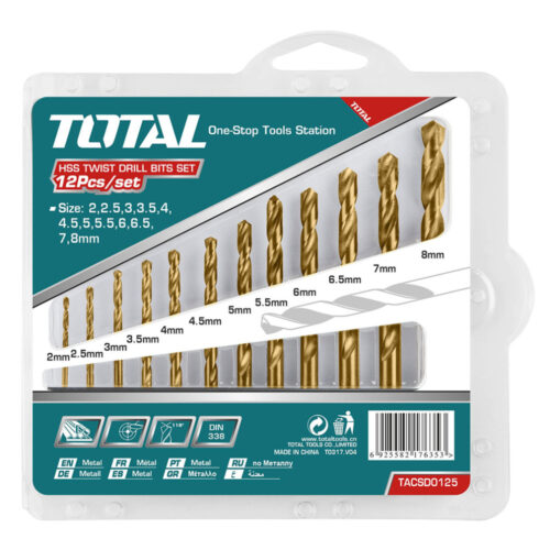 Total HSS Twist Drill Bits Set TACSD0125