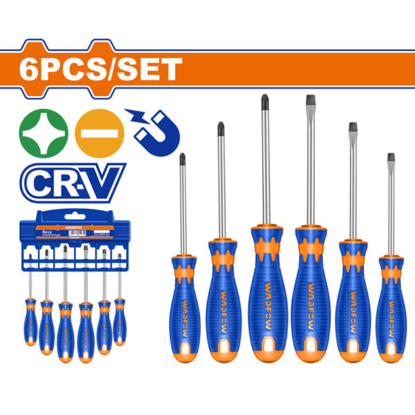 Wadfow 6 Pcs Screwdriver Set WSS1206