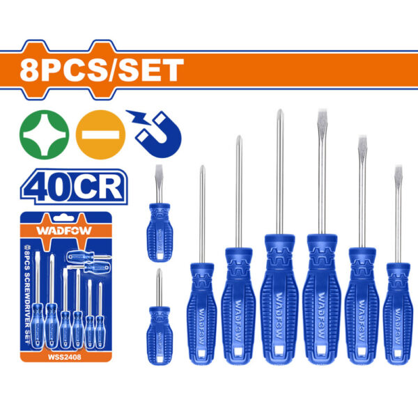 Wadfow 8 Pcs Screwdriver Set WSS2408